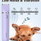 Casfuy Cordless Dog Paw Trimmer - Low Noise Small Dog Clippers with Double Blades USB Rechargeable Grooming Clipper for Dogs Cats and Small Pets for Trimming Hair Around Paws, Eyes, Ears, Face, Rump