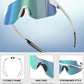 YAMAS Sport Sunglasses for Mens Womens, Wrap around Sunglasses, Non-Slip Nose Pads for Climbing and Running, UV400 Protection