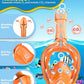 QingSong Kids Snorkel Mask Full Face, Snorkeling Set with Camera Mount, Foldable 180 Degree Panoramic View Snorkeling Gear Anti-Fog Anti-Leak