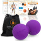 5BILLION FITNESS Peanut Massage Ball,Double Lacrosse Ball and Mobility Massage Ball for Physical Therapy - Deep Tissue Massage Tool for Myofascial Release, Muscle Relaxer, Acupoint Massage (Purple)