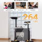 Exercise Bike with Desk, Adjustable Resistance, All-in-one Under Desk Bike, Stationary Bike Indoor Workstation 264 LBS Heavy Duty
