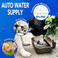 Automatic Dog Water Bowl Dispenser 1 Gallon - Outdoor Pet Water Bowl Feeder for Dogs, Livestock, Chicken - Auto Fill - Food Grade Material - Easy to Install - Brown