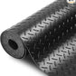 SEAL 4 x 15 Ft Premium Garage Floor Mat, Solid 2.8mm Thickened Black Commercial Grade Heavy Duty Parking Mat for Garage Floor, Golf Cart, Water/Stain Resistant Floor Runner (Embossed Diamond Plate)