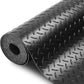 SEAL 5 x 8 Ft Premium Garage Floor Mat, Solid 2.8mm Thickened Black Commercial Grade Heavy Duty Parking Mat for Garage Floor, Golf Cart, Water/Stain Resistant Floor Runner (Embossed Diamond Plate)