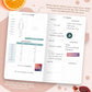 Clever Fox Wellness Planner - Weekly & Daily Health and Wellness Log, Food Journal & Meal Planner Diary for Calorie Counting, Notebook for Medical Condition Tracking – Pocket size (Rose Gold)