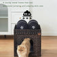 Cat Beds for Indoor Cats Extra Large Double Cat Cave Pet Cube, Handwoven Rattan Cat Houses with Double-Sided Soft Cushions, 18.5 x 20.5 x 19.1 Inches Foldable Hideaway in Living Room Brown