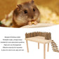 Hamster Cage Platform, Decorative Wooden Small Pet Activity Playground with Ladder, Hamster Wooden Platform for Squirrel Guinea Pig Golden Bear Sugar Glider