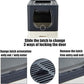 Gefryco Litter Box with Lid for Small to Medium Cats, Enclosed Cat Litter Box with Cover，High Sided Top Entry Cat Box with Brush and Scoop, Cute Kitty Litter Pan with Drawer for Growing Kitten(Black)