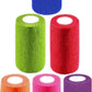 6 Pack 4" x 5 Yards Self Adhesive Bandage Wrap Breathable Cohesive Vet Wrap for Pets, Elastic Self-Adherent Tape for Sports, Wrist, Ankle (Mixed Colors)