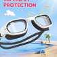 Kids Swim Goggles,Swimming Goggles for Kids 6-14, Anti-Fog UV Protection Pool Glasses for Boys Girls
