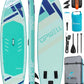 UPWELL 10'6"/11'/11'6" Inflatable Paddle Board, Stand Up Paddlboard for Youth & Adults, Stable Design, Premium SUP Accessories, Backpack, Leash, Hand Pump, Fins