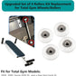Total Gym Replacement Set of 4 Wheels/Rollers for Models 2000, 3000, Some 3000 XL, and a Few Very Early XL(White)