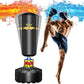 Punching Bag for Adults 70'', OKUGAFIT Freestanding Punching Bag for Adults -Suction Cup- Boxing Bag with Stand for MMA Muay Thai Fitness，Required Sand Refilling