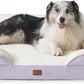 Bedsure XL Orthopedic Dog Bed for Extra Large Dogs - Washable XLarge Dog Cat Bed Waterproof, Comfort Dogs Couch Sofa with Washable Removable Cover, Pet Bed with Nonskid Bottom, Lavender, 42"
