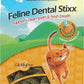 Emerald Pet Feline Dental Stixx — Tasty and Crunchy Cat Dental Sticks with Pumpkin for Digestive Health — Natural Grain Free Dental Treats for Clean Cat Teeth and Fresh Breath — Chicken Stixx, 3.6 oz