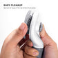 Self Cleaning Slicker Brush for Pet Grooming - Removes Loose Undercoat and Sheds, Suitable for Long and Short Hair Cats and Dogs, with Massaging Bristles (Grey)