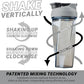 HELIMIX 2.0 Vortex Blender Shaker Bottle Holds upto 28oz | No Blending Ball or Whisk | USA Made | Portable Pre Workout Whey Protein Drink Shaker Cup | Mixes Cocktails Smoothies Shakes | Top Rack Safe