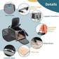 Petsfit Cat Carrier Airline Approved, 17 X11 X11 Soft-Sided Pet Carrier for Medium Cat/Small Dog with Extra Relax Space, Pet Privacy Protection, Fit for Travel, Gray