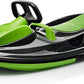Snow Sled for Kids, Adults - Toboggan Sled, Easy Turning Steering Wheel, Anti-Slip Seat, Pull Up Brake, Durable Plastic Sled, Lightweight, Snow Sleds, Age 3+ 260 lbs