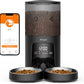 Automatic Cat Feeder 2 Cats - 5G WiFi Pet Feeder with APP Control, 6L Dry Food Dog Feeder with Blockage Alarms, 1-10 Meals Per Day