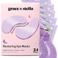 grace & stella Retinol Under Eye Patches for Puffy Eyes and Dark Circles - Restoring Gel Under Eye Masks with Hyaluronic Acid - Vegan Cruelty-Free Skincare, Birthday Gifts for Women (Purple, 24 Pairs)