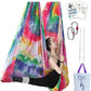 F.Life Aerial Yoga Hammock kit- Yoga Swing Multicolor 5 yards-Flying Yoga Include Daisy Chain,Carabiner and Pose Guide