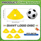 ShinyRelief Jumbo Disc Cones Jumbo Soccer Cones with Mesh Bag Giant Large Agility for Soccer Training Adult Sports