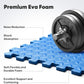 Home Gym Mat, Puzzle Exercise Mat, EVA Interlocking Foam Floor Tiles for Home Workout Equipment and Kids' Play Areas - Black, 24 in x 24 in x ½ in - 16 Tiles (Black, 16 Pack, 64 SQ FT)