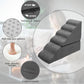 Dog Steps for High Beds 30-32" H - 6-Step Dog Stairs for Small Dogs, 33D Foam Pet Steps for High Bed with Non-Slip Bottom and Washable Cover, Dogs Ramp for Bed Indoor, Dark Grey