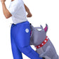 Spooktacular Creations Inflatable Dog Costumes for Adults, Biting By a Bulldog Blow up Outfit for Halloween Themed Parties
