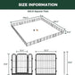 FXW Rollick Unleashed Dog Playpen for Indoor, Yard, RV Camping, 24 inch 48 Panels for Small and Puppy Dogs, Black│Patented