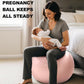 Trideer Pregnancy Birthing Ball - 1.7mm Extra Thick Yoga Ball for Maternity, Labor, Exercise, Physio, Recovery - Guide & Baby Memory Book Included - 440LB Anti-Burst & Non-Slip Stability