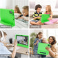 Kids Tablet 10.1 inch Android 14 Octa-Core 64GB 6000mAh Kids Space Parental Control 1280 * 800 HD Touchscreen Shockproof Case Dual Camera Gift for Toddler Children (Green)
