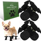 EXPAWLORER Halloween Anti Slip Dog Socks to Prevent Licking Paws, Boots & Paw Protectors with Grippers,Doggie Booties for Hardwood Floors for Small Medium Large Senior Dogs Costume Black Devil Wings M