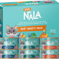 LOVE, NALA - Natural Adult Cat Wet Food - Pate Variety Pack - Tuna, Chicken, Mackerel - Grain Free, Non-GMO, Fiber Blend, Minerals, Vitamins - 12 Pack 2.1 lbs.