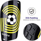 Gonex Soccer Shin Guards for Kids Adult, Youth Boys Girls Shin Guards Slip in Soccer Shin Pad Sleeves Canilleras for Football Games, EVA Cushion Protection Reduce Shocks & Injuries