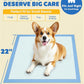 150-Pack Large Puppy Pads - 22'' x 22'' Pee Pads for Dogs Potty Training with Leak-Proof Quick-Dry Design, 6-Layer Dog Pads Large, Blue