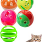 5-Pack Cat Toy Balls with Bells for Kittens and Indoor Cats, Snuggle Play (1.5'', Basic Cat Toy Set)