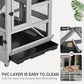 Ferret Cage Rat Cage Indoor Outdoor, Large Guinea Pig Cages with 5 Levels, Wooden Chinchilla Cage with Wheels for Hamster, Chameleon, Gerbils and Other Small Animals Anti-Chewing