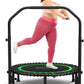 ANCHEER 40/48" Mini Trampoline with Upgraded Bungee Cords, 550LBS Capacity, Adjustable Foam Bar & Resistance Ropes, Indoor/Outdoor Rebounder for Adults