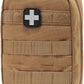 EMT Pouch MOLLE Ifak Pouch Tactical MOLLE Medical First Aid Kit Utility Pouch Carlebben (with Medical Supplies Tan)