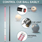 HomeSeason Glass Fiber Pool Cue 58" Professional Pool Stick 12.7mm 4-Layer Tip Low Deflection Cue Stick, 3 * 8/8Joint Pin, Ultra-Smooth, Billiard Cue Sticks