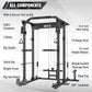 MAJOR FITNESS PLM03 Power Rack - 1400LBS Home Gym with Cable Crossover, Pull-Up Bar & Landmine, Strength Training Equipment