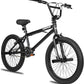 WEIZE Freestyle BMX Bike, 20 inch Trick Bicycle for Kids and Adults Men Women, Hi-Ten Steel Frame, 360 Degree Rotor Freestyle, 4 Pegs Single Speed Teen Bike, Beginner-Level to Advanced Riders