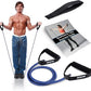 Resistance Bands with Handles and Door Anchor, Gym Resistance Tubes for Strength Training, Exercise Bands for Working Out, Physical Therapy, Home Workouts, Pilates & Crossfit