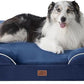 Bedsure Orthopedic Dog Bed for Extra Large Dogs - XL Washable Dog Sofa Beds Large, Supportive Foam Pet Couch Bed with Removable Washable Cover, Waterproof Lining and Nonskid Bottom, Navy Blue