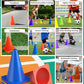 GHB Soccer Cones 7" 9" of 12 24 Pack Disc Soccer Sport Cones Training Field Marker Agility Cones for Basketball, Coaching, Practice Equipment Includes Drills Guide