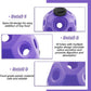 15.75" Hay Ball for Horse with Hanging Strap Slow Feed Horse Treat Ball Extra Large Hanging for Paddock Stall Stable Supplies (Purple)
