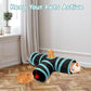 Rypet Guinea Pig Tunnel, 3 Way Collapsible Rabbit Tunnel, Small Pet Tunnels and Tubes with Interactive Ball for Rabbit Ferret Hamster Chinchilla Hedgehog Hiding and Resting