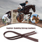 Jeereal Stability English Stirrup Leathers with Strong Nylon Core for Equestrian Riding